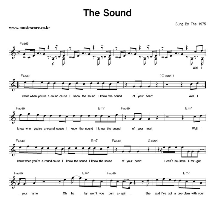 The 1975 The Sound Ǻ