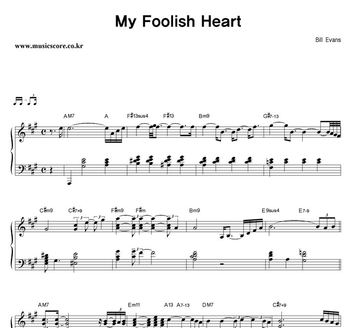 Bill Evans My Foolish Heart �ǾƳ� �Ǻ�