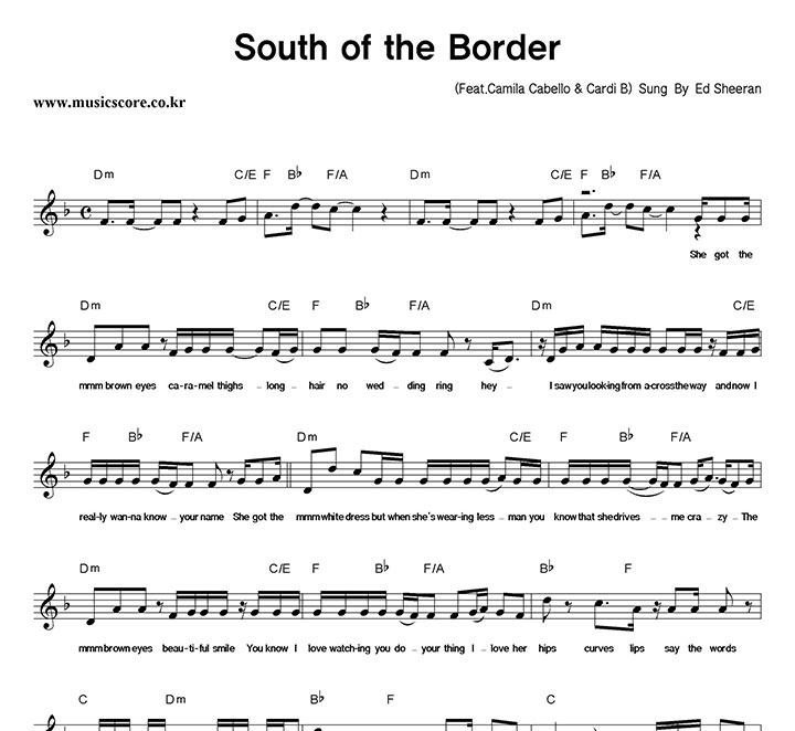 Ed Sheeran South Of The Border Ǻ