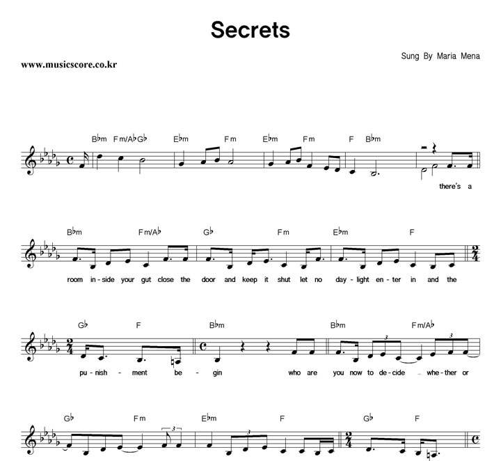 Maria Mena Secrets Ǻ