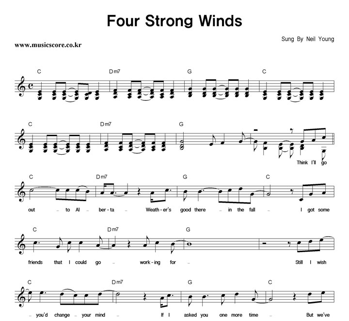 Neil Young Four Strong Winds Ǻ