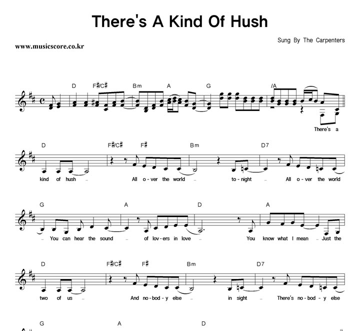 Carpenters There's A Kind Of Hush Ǻ