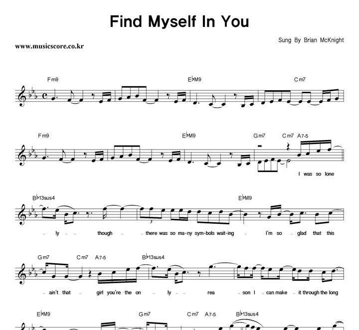 Brian McKnight Find Myself In You Ǻ
