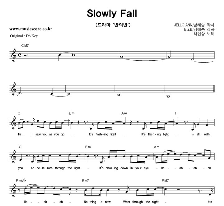  Slowly Fall  CŰ Ǻ