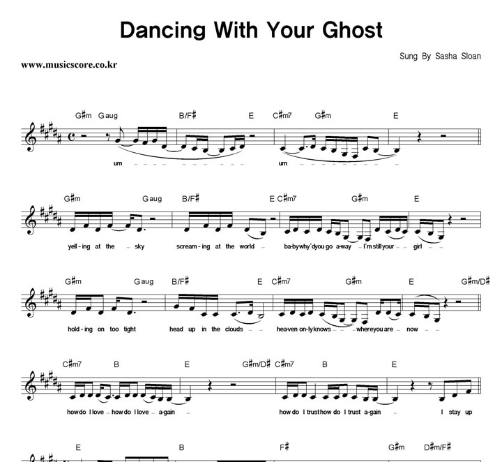 Sasha Sloan Dancing With Your Ghost Ǻ