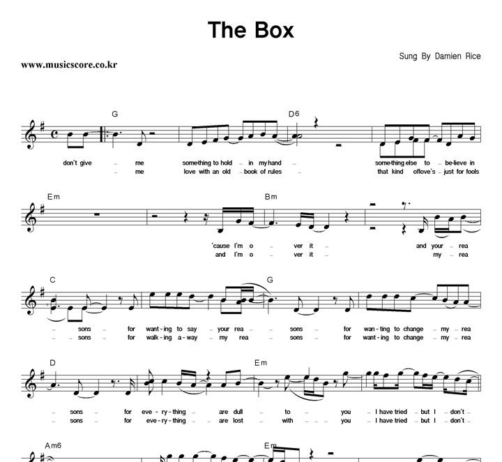 Damien Rice The Box Ǻ