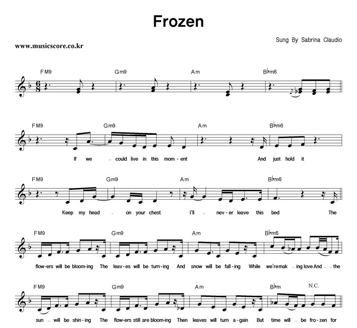 Sabrina Claudio Frozen Ǻ