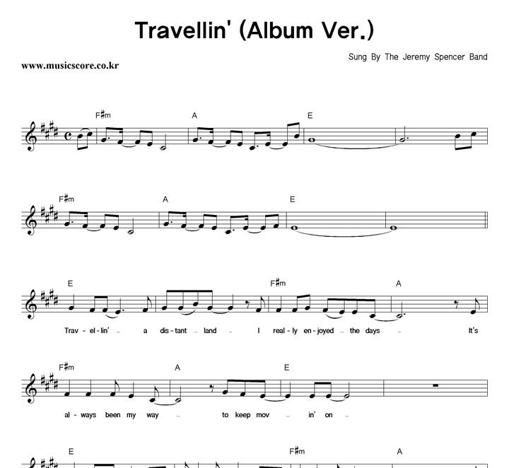The Jeremy Spencer Band Travellin '(Album Ver.) Ǻ