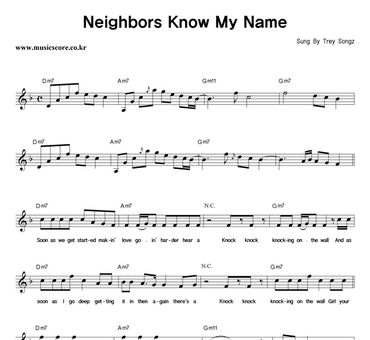 Trey Songz Neighbors Know My Name Ǻ