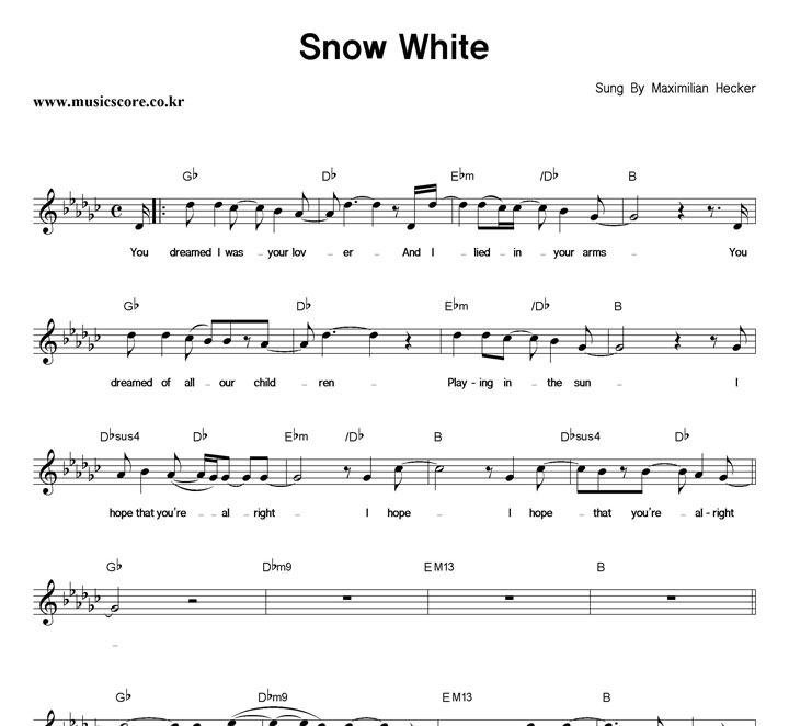 Maximilian Hecker Snow White Ǻ