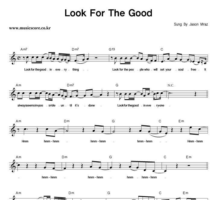 Jason Mraz Look For The Good Ǻ