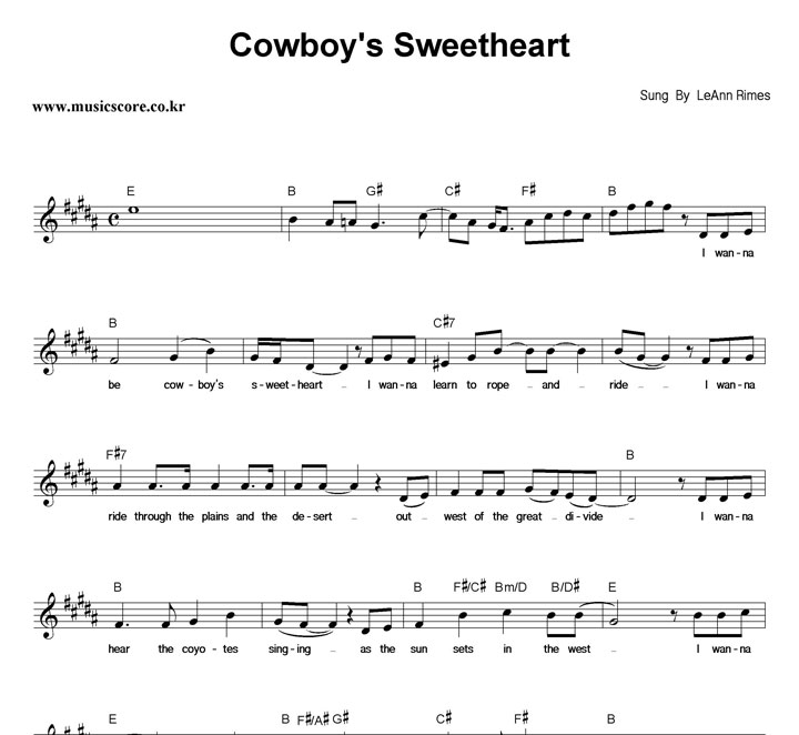 Le Ann Rimes Cowboy's Sweetheart Ǻ