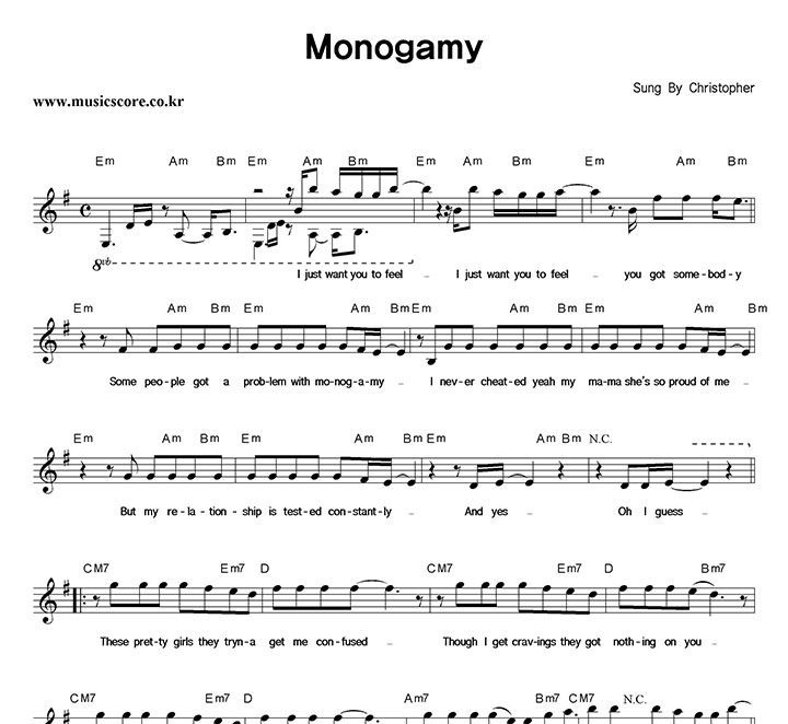Christopher Monogamy Ǻ