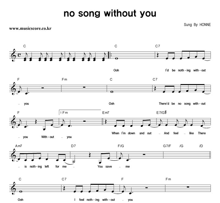 HONNE No Song Without You Ǻ