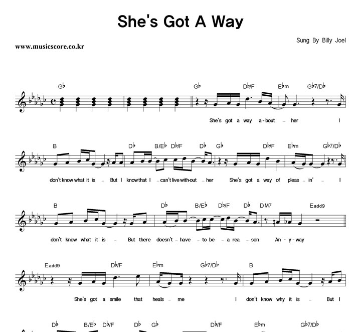 Billy Joel She's Got A Way Ǻ