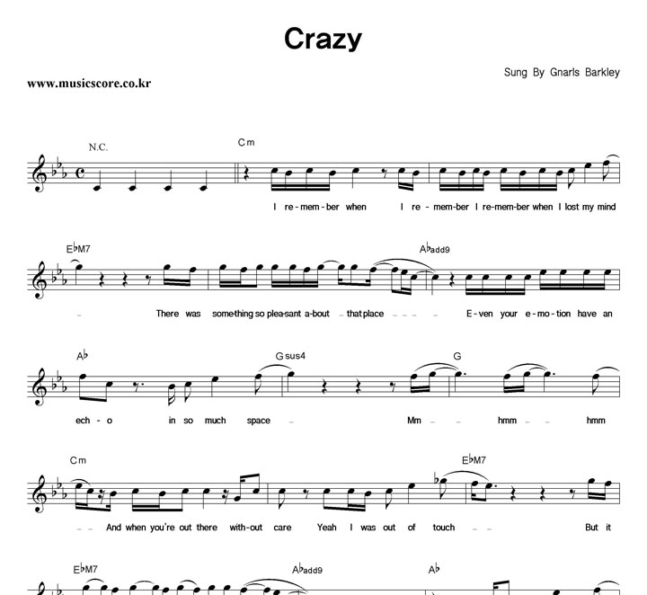 Gnarls Barkley Crazy Ǻ