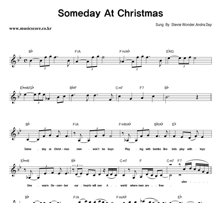 Stevie Wonder, Andra Day Someday At Christmas Ǻ