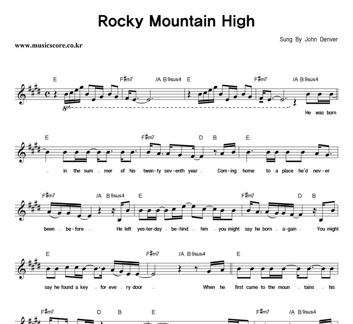 John Denver Rocky Mountain High Ǻ