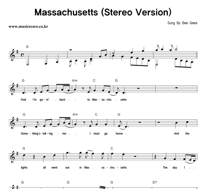 Bee Gees Massachusetts Ǻ