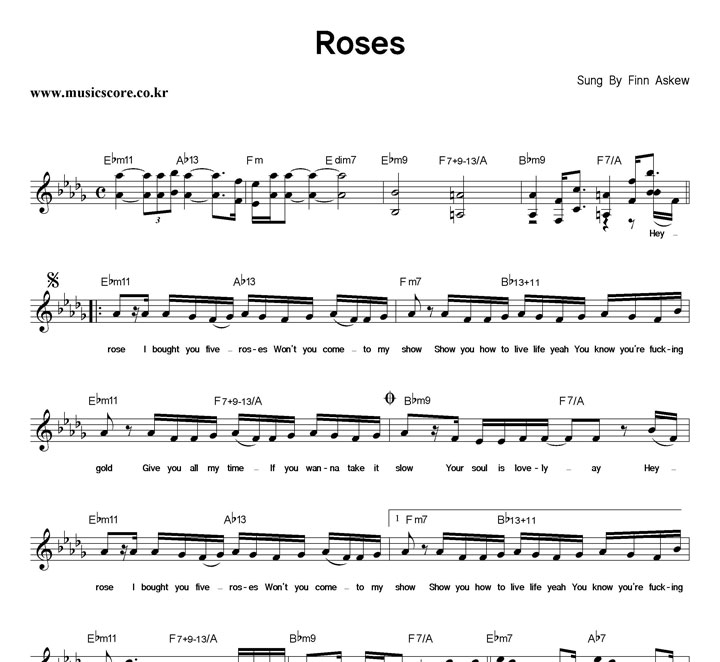 Finn Askew Roses Ǻ