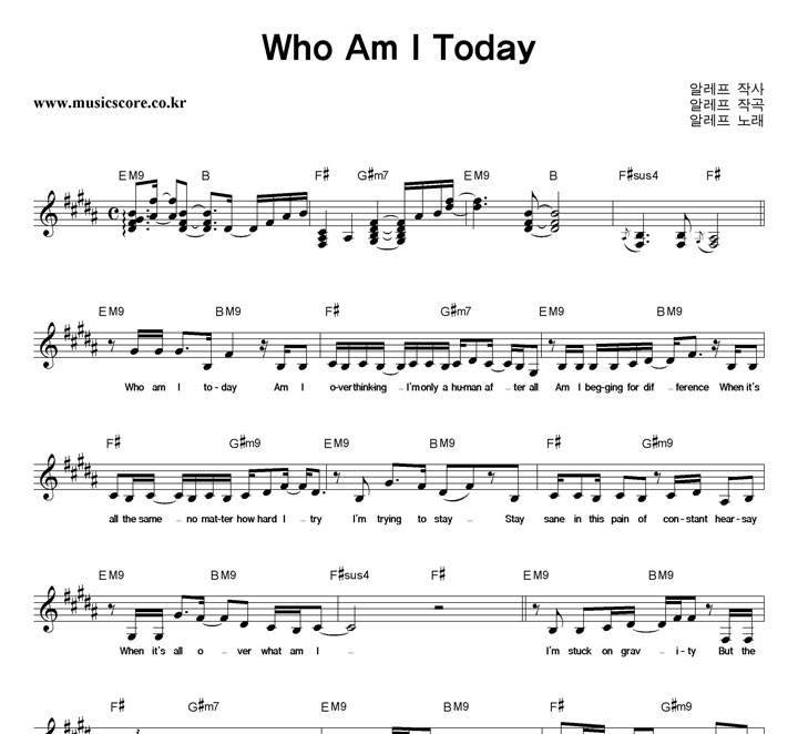 ˷ Who Am I Today Ǻ