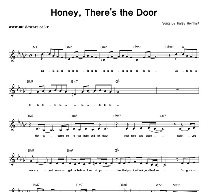 Haley Reinhart Honey, There's The Door Ǻ