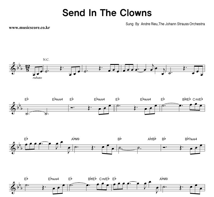 Andre Rieu, The Johann Strauss Orchestra Send In The Clowns Ǻ