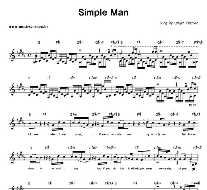 Lynyrd Skynyrd Simple Man Ǻ