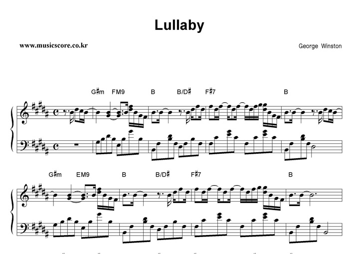 George Winston Lullaby ǾƳ Ǻ