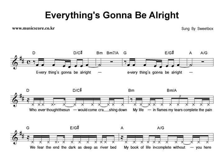 Sweetbox Everything's Gonna Be Alright Ǻ