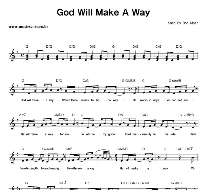 Don Moen God Will Make A Way Ǻ