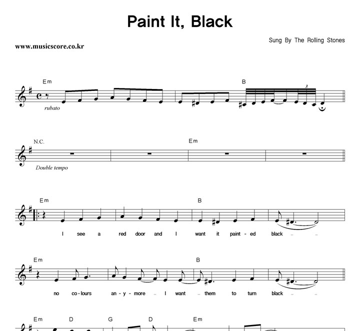 The Rolling Stones Paint It, Black Ǻ