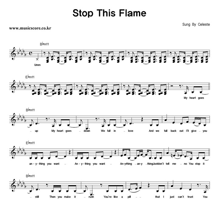 Celeste Stop This Flame Ǻ