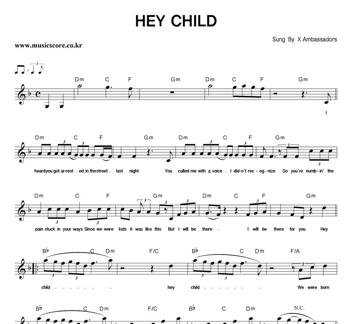 XAmbassadors HEY CHILD Ǻ