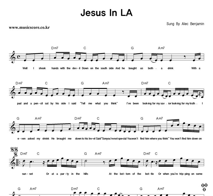 Alec Benjamin Jesus In LA Ǻ