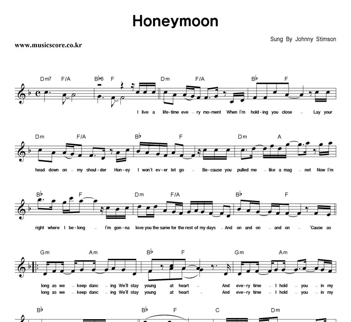 Johnny Stimson Honeymoon Ǻ