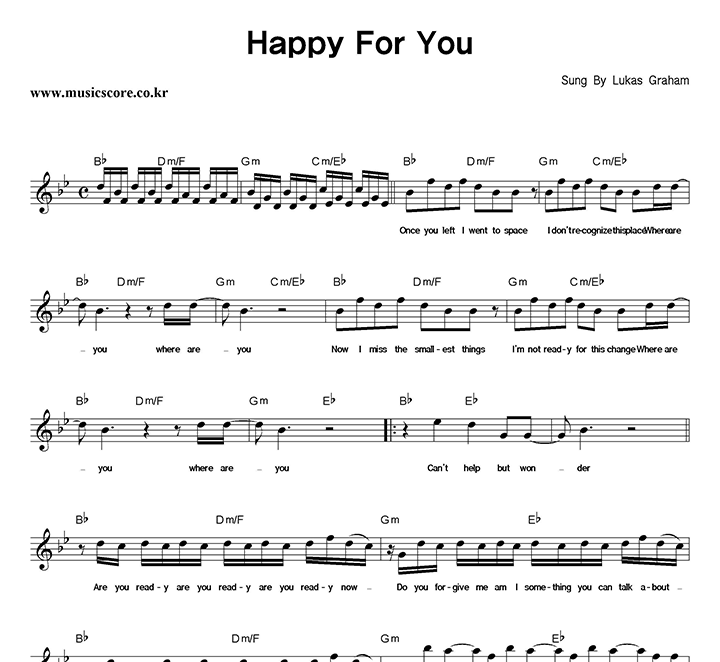 Lukas Graham Happy For You Ǻ