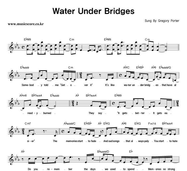 Gregory Porter Water Under Bridges Ǻ