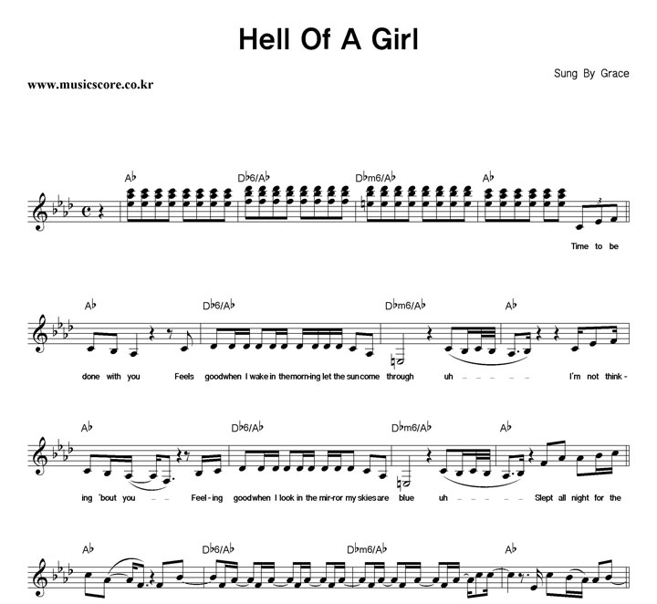 Grace Hell Of A Girl Ǻ