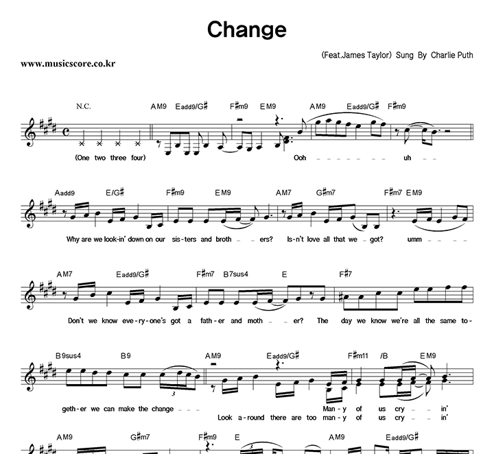 Charlie Puth Change Ǻ