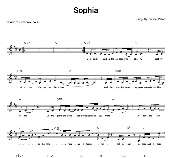 Nerina Pallot Sophia Ǻ