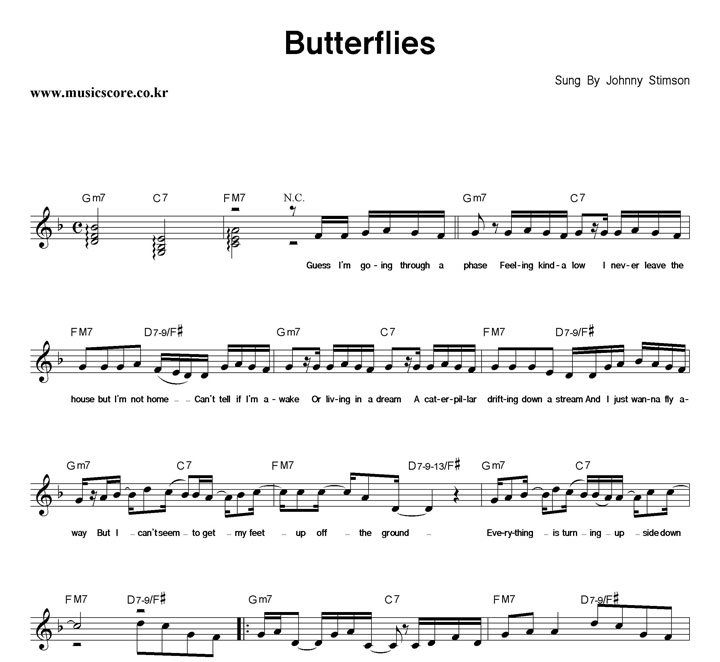 Johnny Stimson Butterflies Ǻ