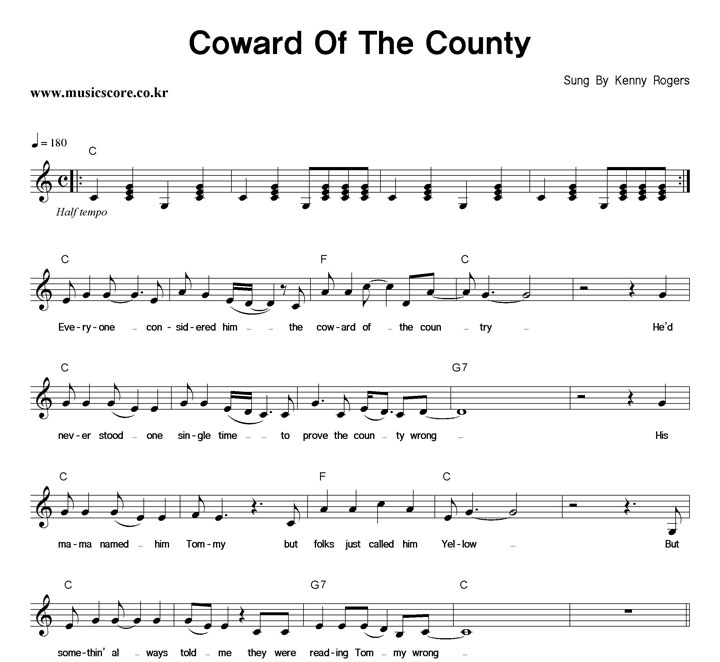 Kenny Rogers Coward Of The County Ǻ