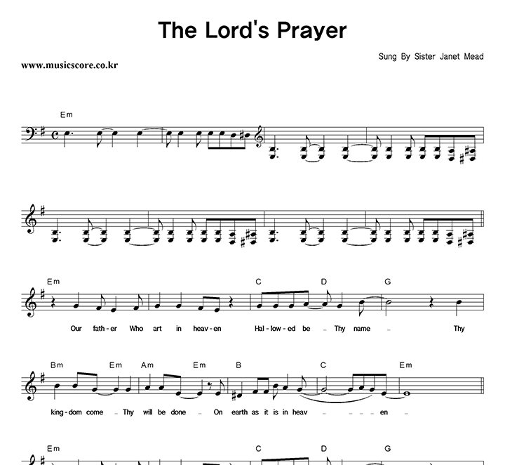 Sister Janet Mead The Lord's Prayer Ǻ