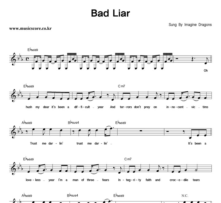 Imagine Dragons Bad Liar Ǻ