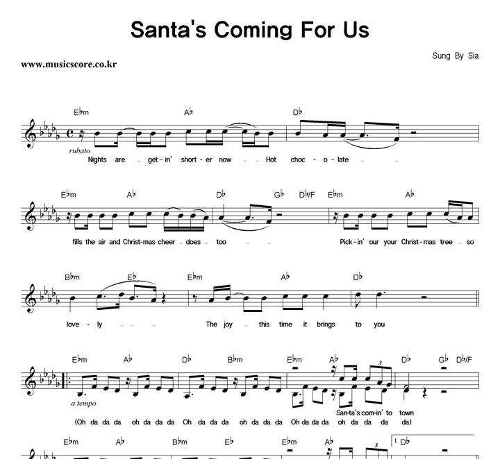 Sia Santa's Coming For Us Ǻ