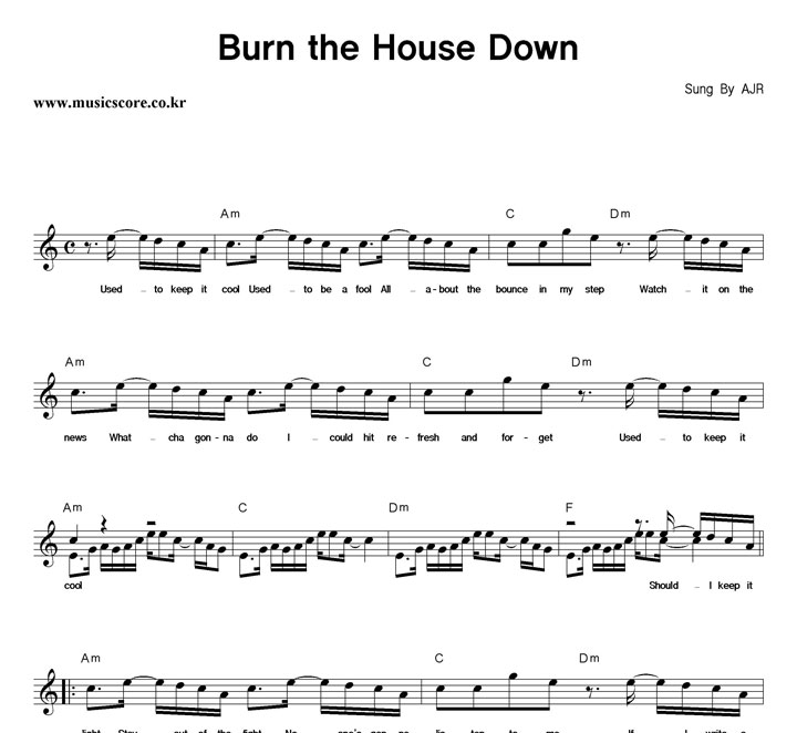 AJR Burn The House Down Ǻ