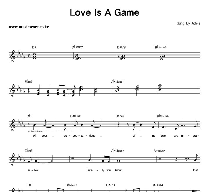 Adele Love Is A Game Ǻ