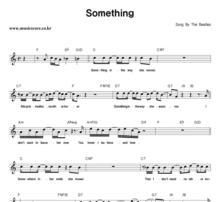 The Beatles Something Ǻ