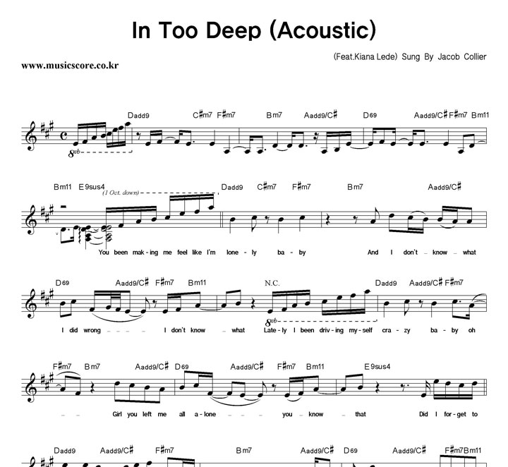 Jacob Collier In Too Deep (Acoustic) Ǻ